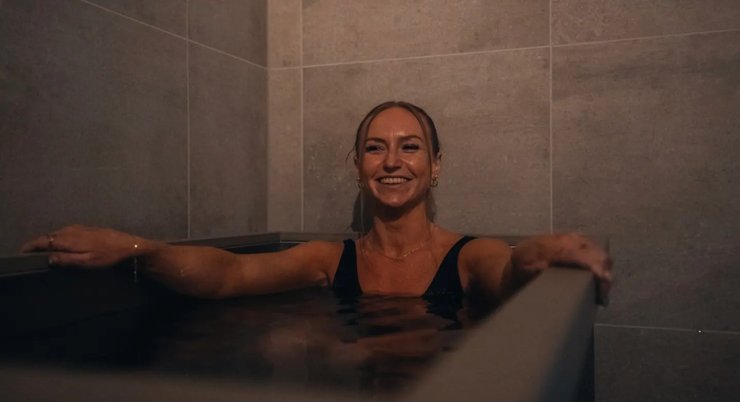 Ice bath recovery session