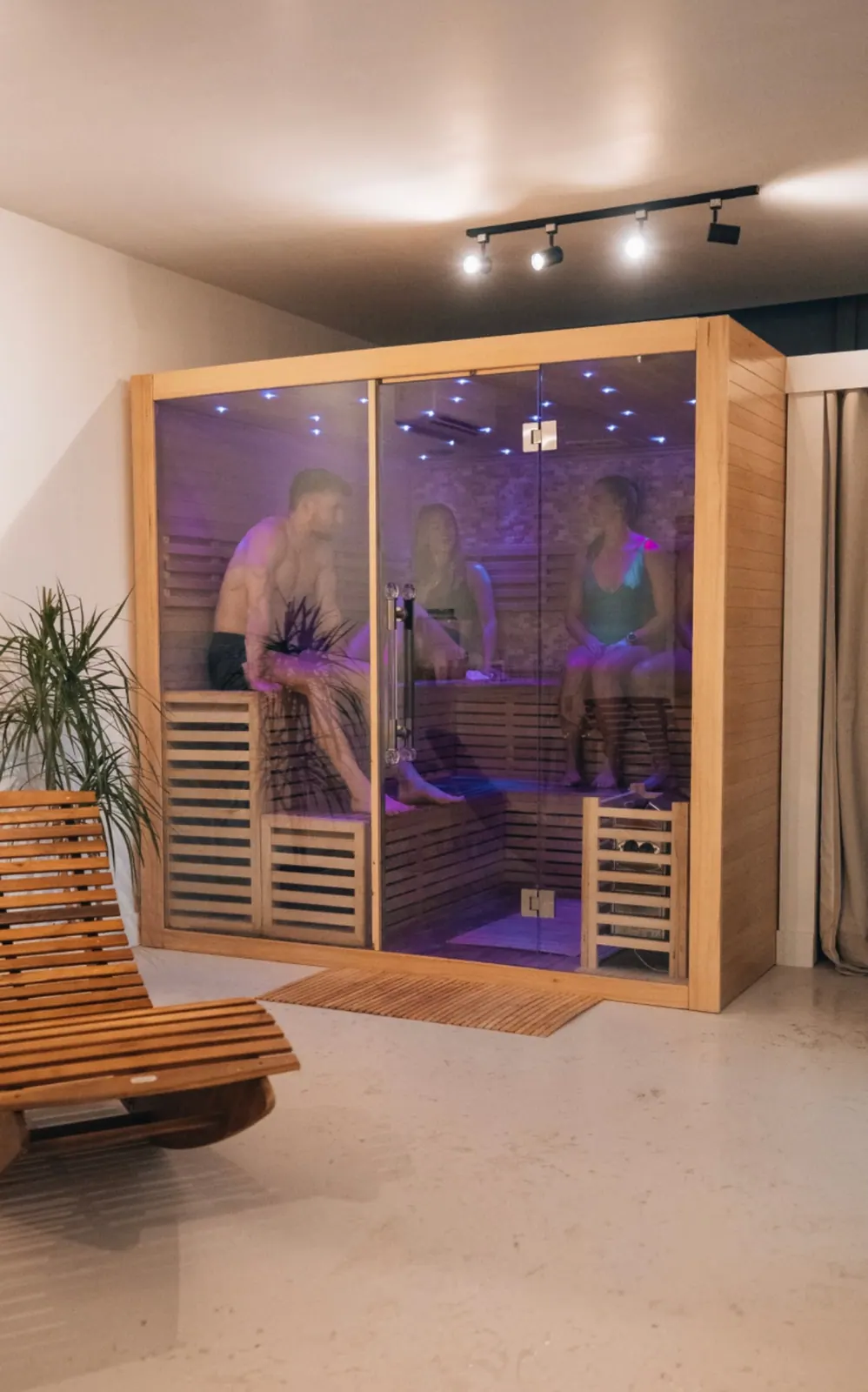 Traditional sauna session