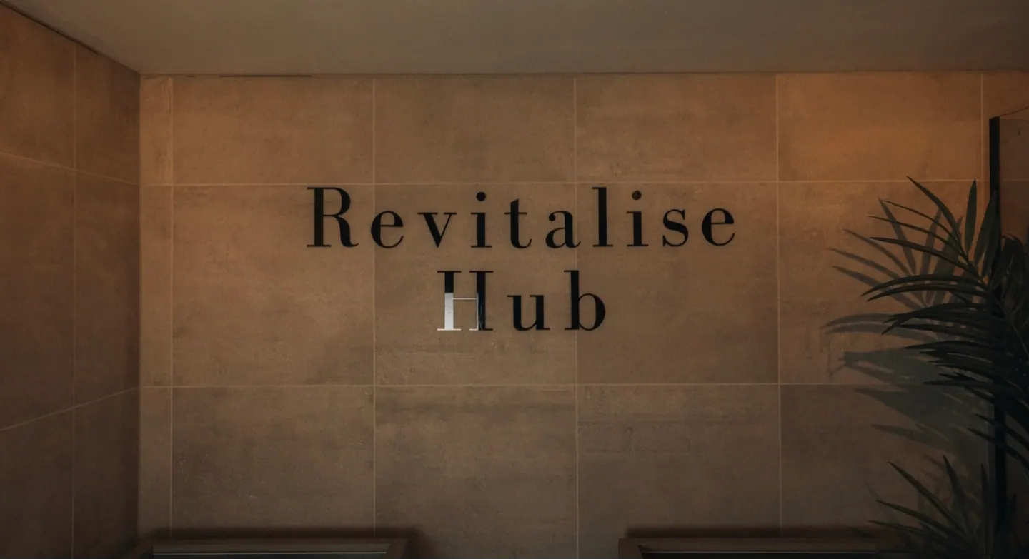 Revitalise Hub entrance wall